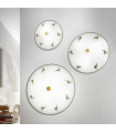 Plafonnier style cosy NONNA laiton antique 2 ampoules