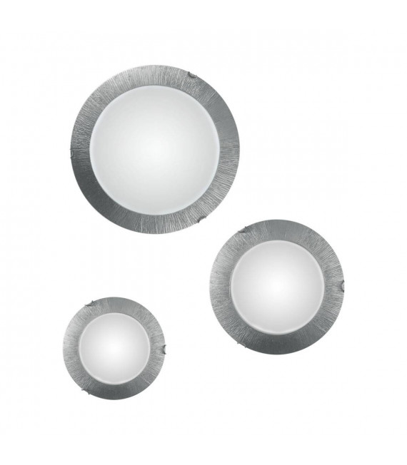 Plafonnier MOON argent 2 ampoules
