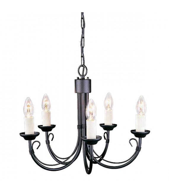 Colgante Chartwell, negro, 2 bombillas