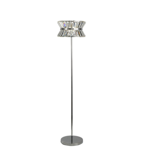 Lampadaire Uptown Acier doux Chrome
