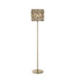 Bijou Floor Lamp Mild Steel, Antique Brass Glass