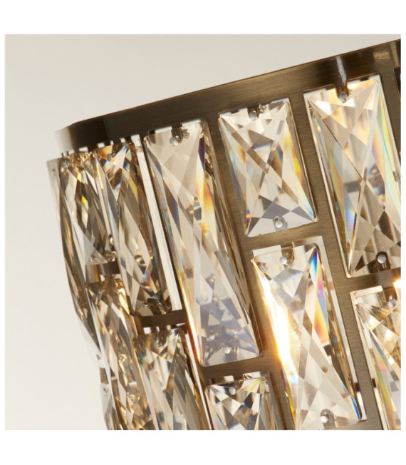 Lampadaire Bijou Acier doux,verre Laiton Antique