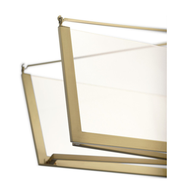 Kichler Pendelleuchte Aluminium, Eisen, transparenter Acryl-Lichtleiter Champagnergold