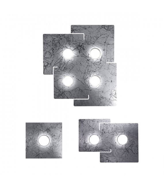 SQUARE weiße Deckenleuchte 1 Glühbirne