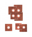 Plafonnier SQUARE blanc 2 ampoules