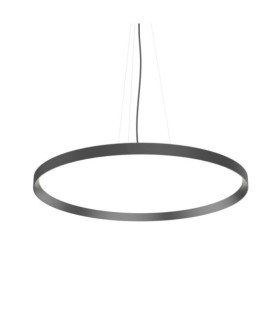FLY Lámpara colgante LED Vidrio, Metal Negro mate
