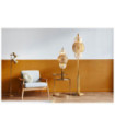 Lampadaire Wagon Acier doux,verre Laiton