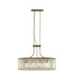 Suspension Victoria Acier doux,verre Laiton Antique