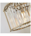 Suspension Victoria Acier doux,verre Laiton Antique
