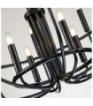 Suspension Capitol Acier Noir