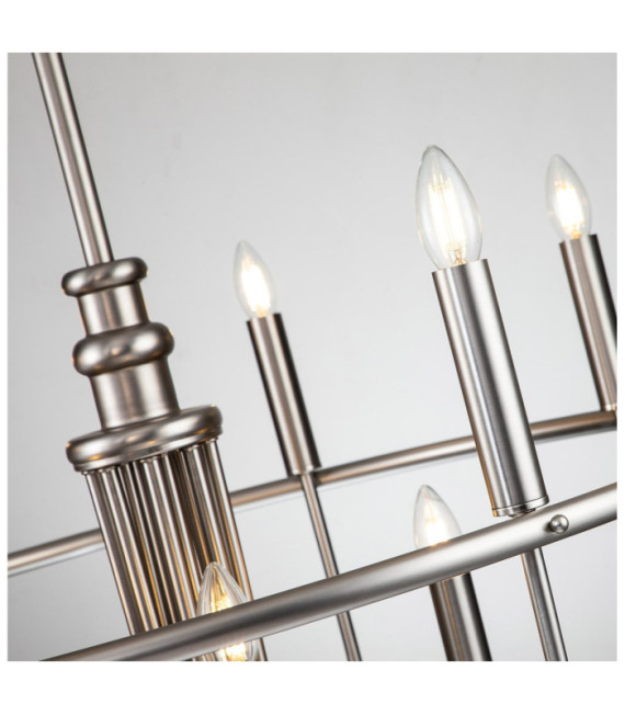 Capitol Pendant Lamp Brushed Nickel Steel
