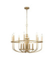 Suspension Capitol Acier Laiton naturel peint
