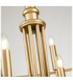 Capitol pendant light Steel Painted natural brass