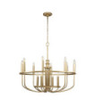 Suspension Capitol Acier Laiton naturel peint