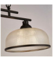 Suspension Highworth Acier doux,verre Noir