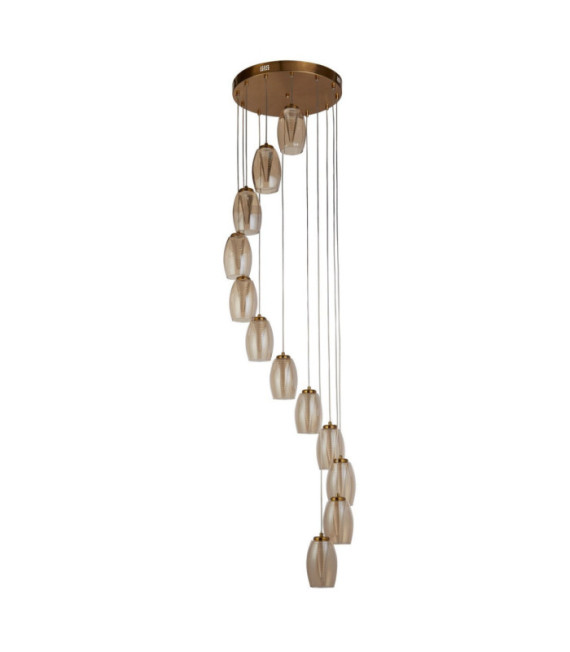 Suspension Cyclone Acier doux,verre,acrylique Bronze