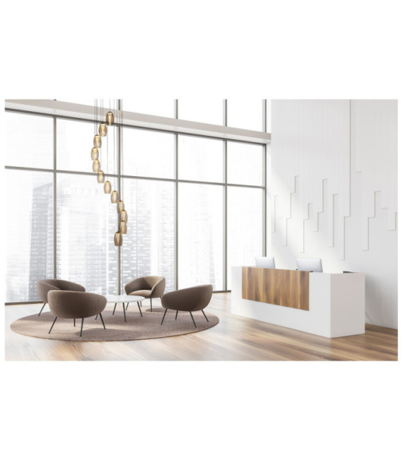 Cyclone pendant light Mild steel, glass, acrylic Bronze