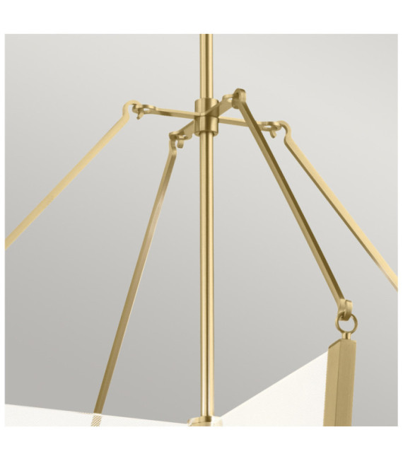 Kichler LED pendant light Iron, transparent light guide, acrylic, aluminum Champagne gold