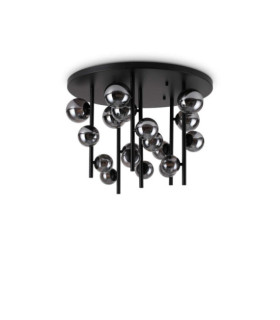 Black Metal Beaded Ceiling Light