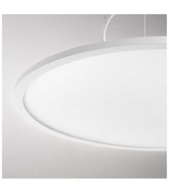 Lámpara colgante LED FLY Metal, plástico, aluminio Blanco mate
