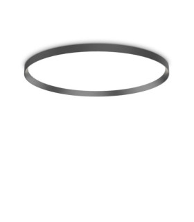 FLY LED ceiling light Metal, plastic, aluminum Matt black