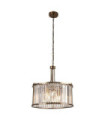Suspension Victoria Acier doux,verre Laiton Antique