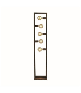 Lampadaire Oblong Acier doux Brun rustique