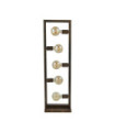 Lampadaire Oblong Acier doux Brun rustique