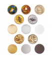 Plafonnier design CENTRO Or 24 Carats 2 ampoules