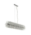 Suspension Sunburst Acier doux,verre Clair, chromé