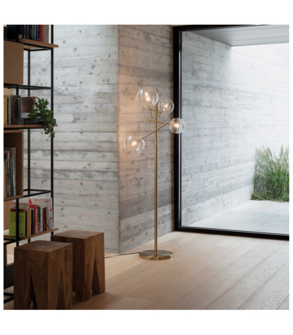 Lampadaire EQUINOXE Verre,Métal Laiton