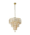 Empire pendant light Mild steel, glass Brass