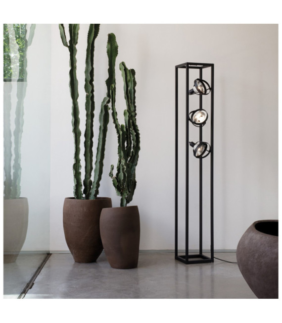 Lampadaire AUDIO Métal Noir