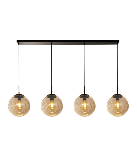 Punch pendant light Mild steel, Black glass