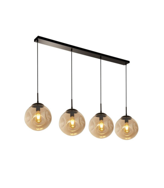 Suspension Punch Acier doux,verre Noir