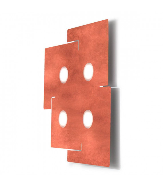 SQUARE weiße Deckenleuchte 4 Lampen