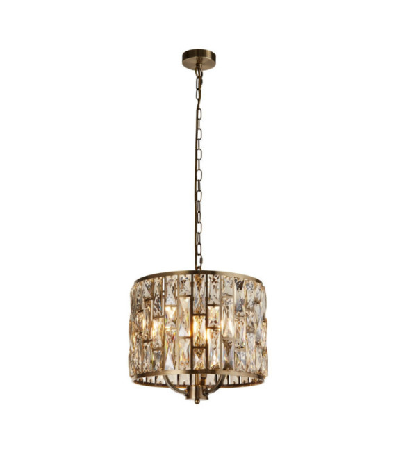 Suspension Bijou Acier doux,verre Laiton Antique