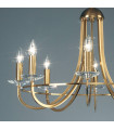 Chandelier classique IMPERIAL laiton Anglais 8 ampoules