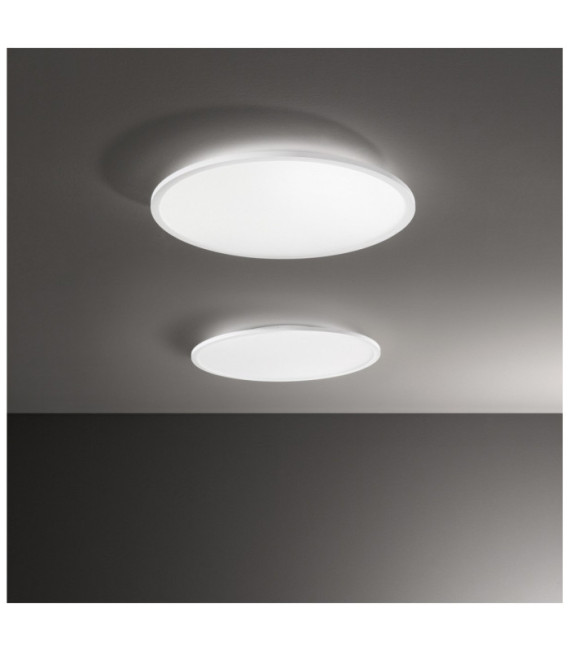 FLY Lámpara de techo LED Metal, plástico, aluminio Blanco mate