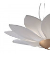 Suspension design FIORE feuille d'or 7 ampoules