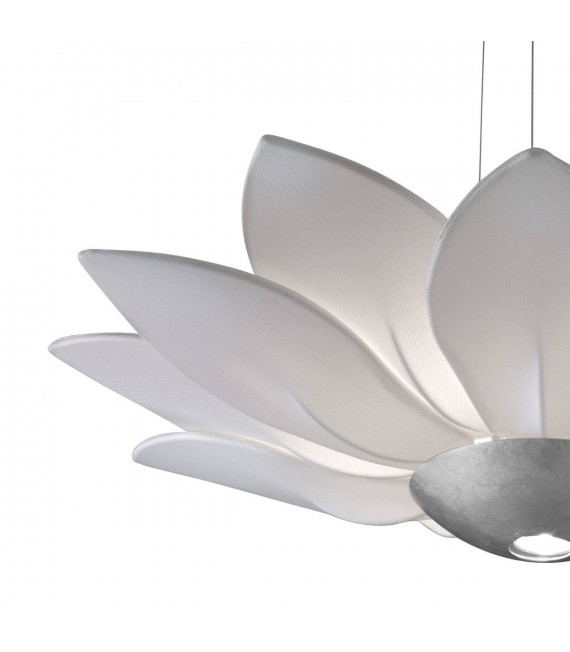 Lámpara colgante de diseño FIORE blanco 7 bombillas