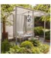 Quoizel pendant light Opal engraved glass, Old Black steel