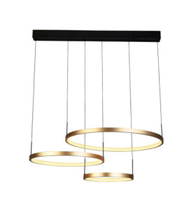 Lampada a sospensione Grace LED Acciaio dolce, alluminio, acrilico Oro, Nero