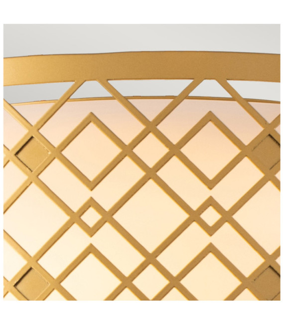 Ziggy Pendelleuchte aus Glas, lackierter Goldstahl