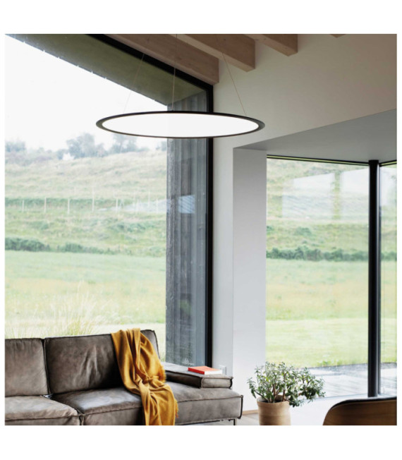 Suspension LED Orbit Métal Noir