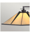 Pomeroy table lamp Art glass, steel Western bronze