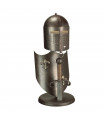 plafonnier ventilateur vintage 2 ampoules e27 max 60w brun patiné