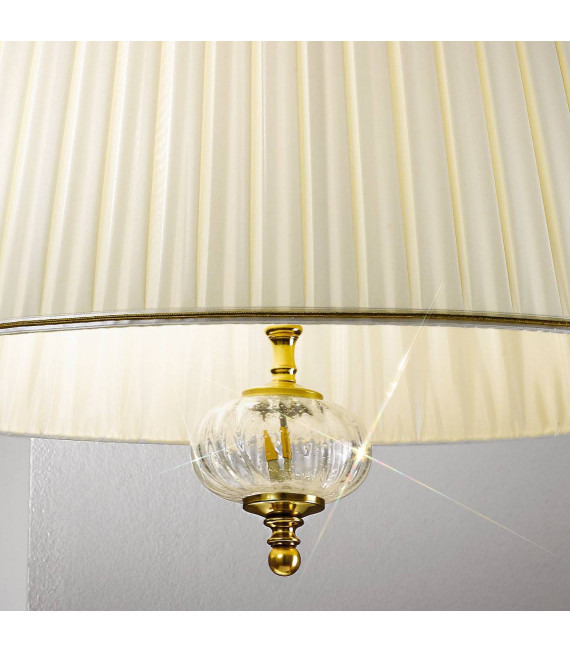 Lampada a sospensione classica ASCOT in ottone antico 2 lampadine