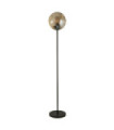 Lampadaire Punch Acier doux,verre Noir