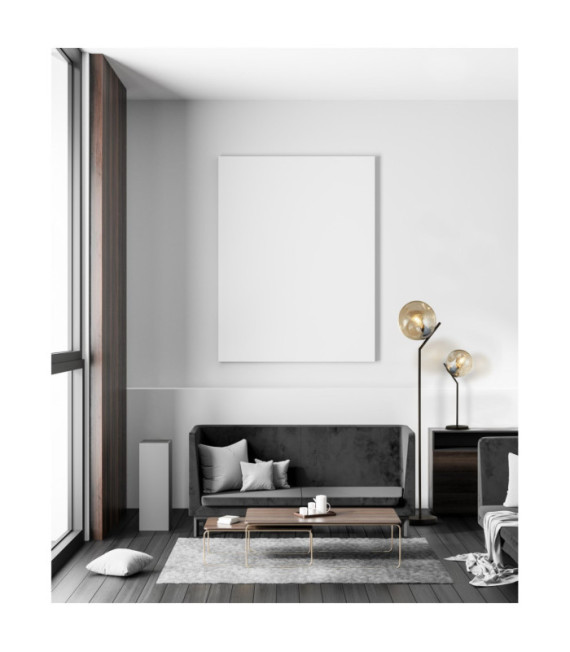 Lampadaire Punch Acier doux,verre Noir